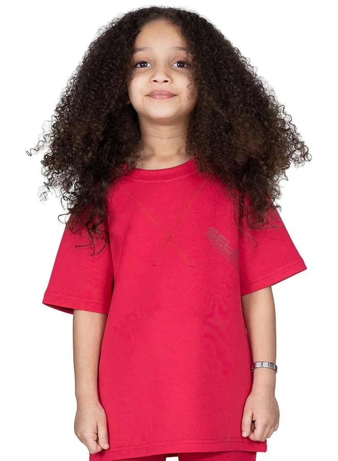 Selene Kids Drop Shoulder Sleeve Oversized T-Shirt
