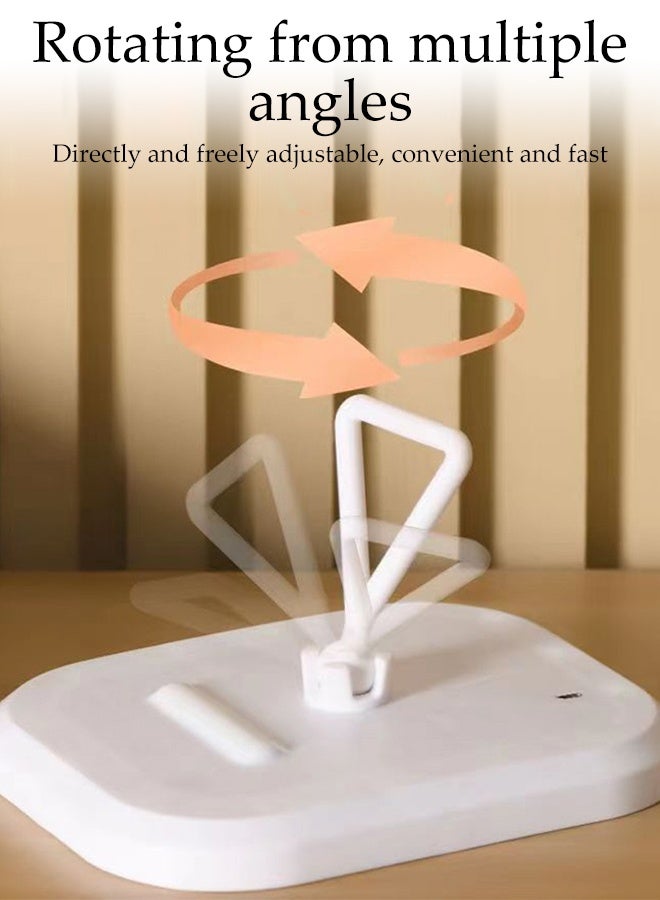 DUNISO مرآة مكياج LED قابلة للشحن عبر USB مع إضاءة قابلة للتعديل بـ 3 ألوان وميزة اللمس الذكي مرآة تجميل محمولة مضيئة لطاولة الزينة الحمام المكتب السفر - Image 3