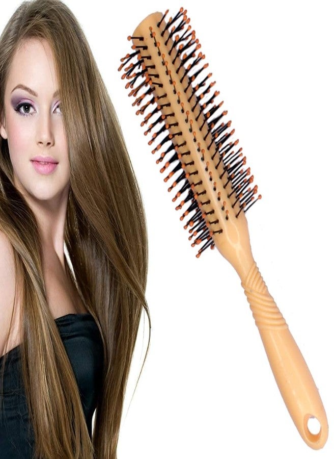 Glan Hair Combs For Women Round Brush For Blow Drying With Natural Soft Bristle Professional Round Hair Brush For Hair Styling - Image 1
