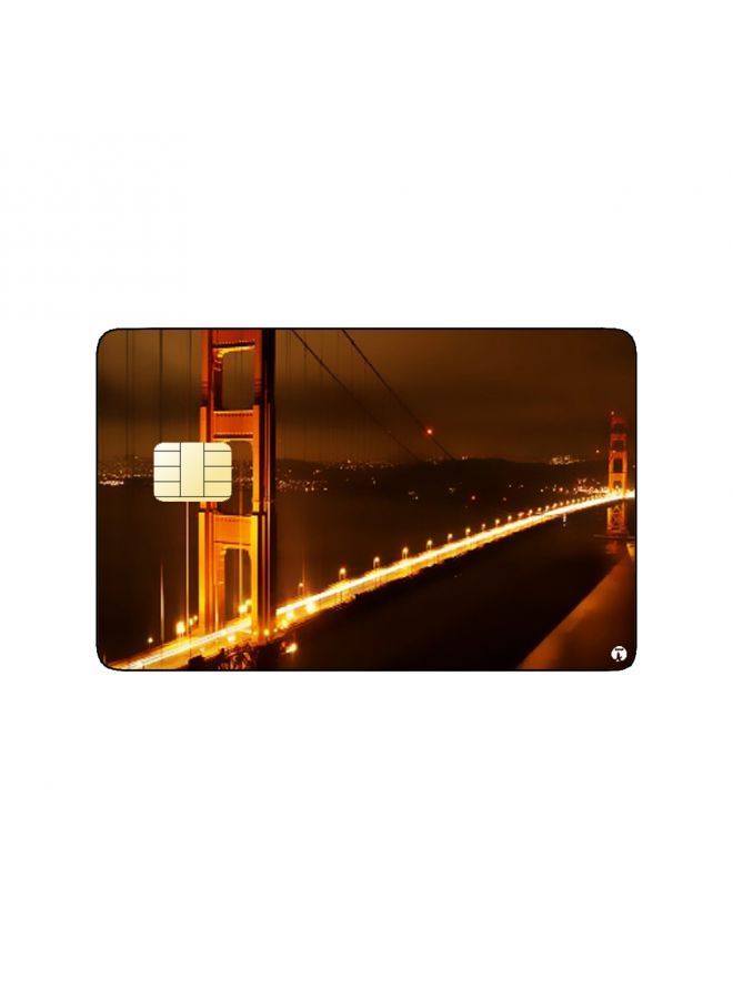 RKN PRINTED BANK CARD STICKER Aesthetic Golden Gate Bridge Picture - Image 2