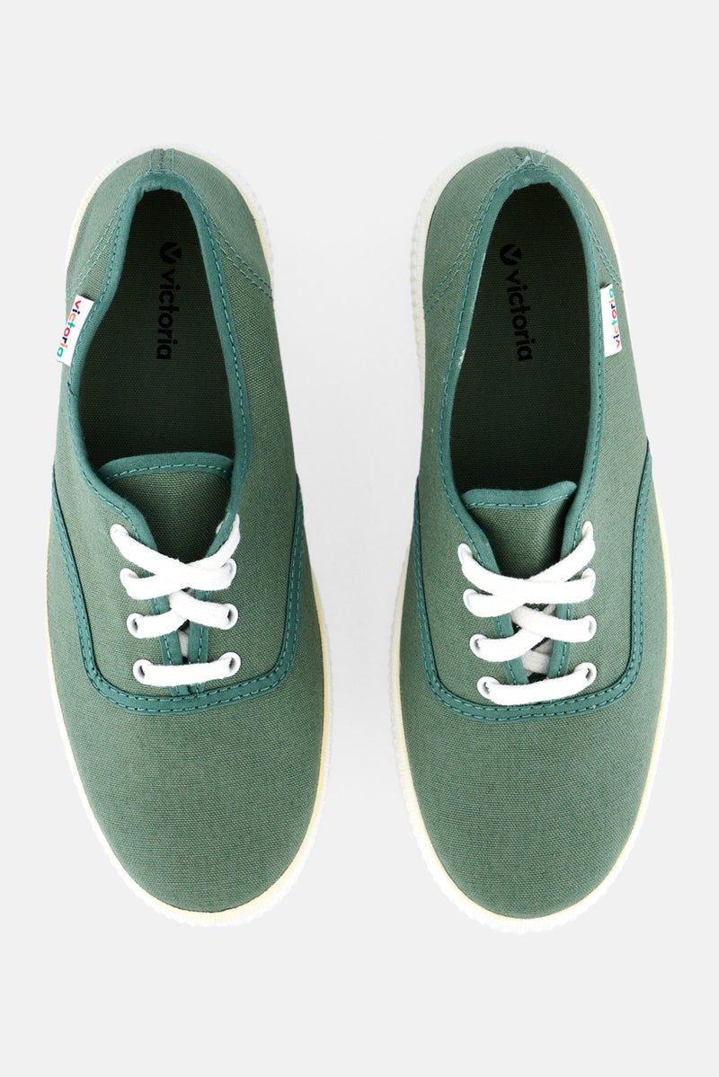 Victoria Women 915 Doble Lona Lace Up Outdoor Shoes, Sage Green - Image 2