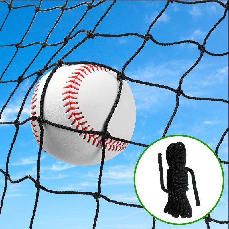 Wiseek Baseball Softball Backstop Nets, Heavy Duty Sports Netting Barrier #18 Baseball Netting 10'x10'/10'x20'/15'x15'… - Image 1