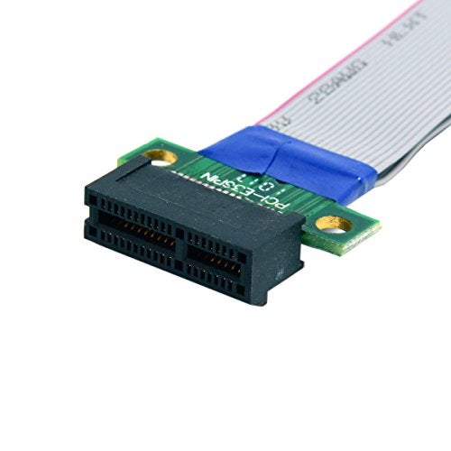 cablecc PCI-E Express 1X Slot Riser Card Extender Extension Ribbon Flex Relocate Cable 20cm - Image 4
