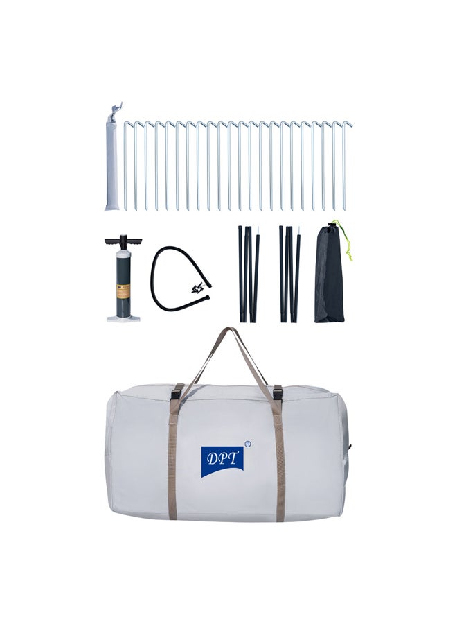 DPT خيمة نفق قابلة للنفخ، بيضاء، الحجم 515*340*215 سم - Image 4