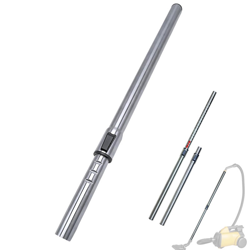 VACEXT 1.25 Inch Stainless Steel Vacuum Extension Wand Compatible with Vacuums using 1 1/4 Inch (1.25in) 32mm Accessories - 1 1/4 Vacuum Extension Tube for Shop Vac (Stainless Steel Extension Wand) - Image 1
