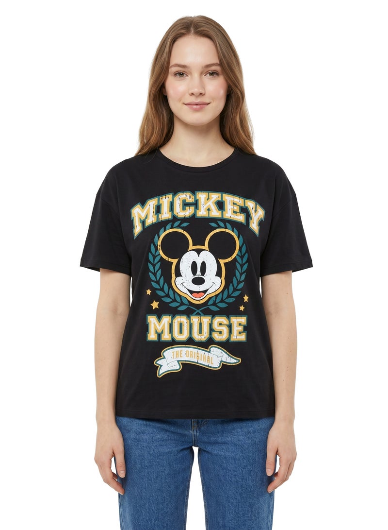 Disney Mickey Mouse “The Original” Women’s Drop Shoulder T-Shirt - Image 1