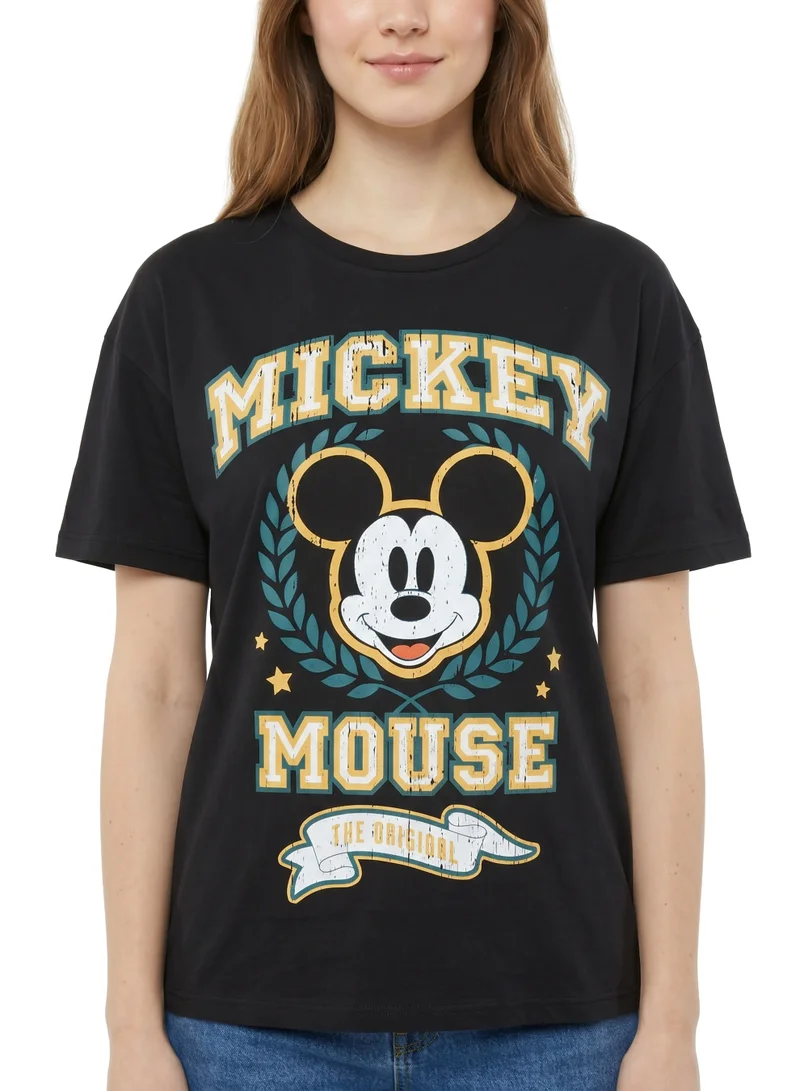 Disney  Disney Mickey Mouse “The Original” Women’s Drop Shoulder T-Shirt for Women | Best Price UAE