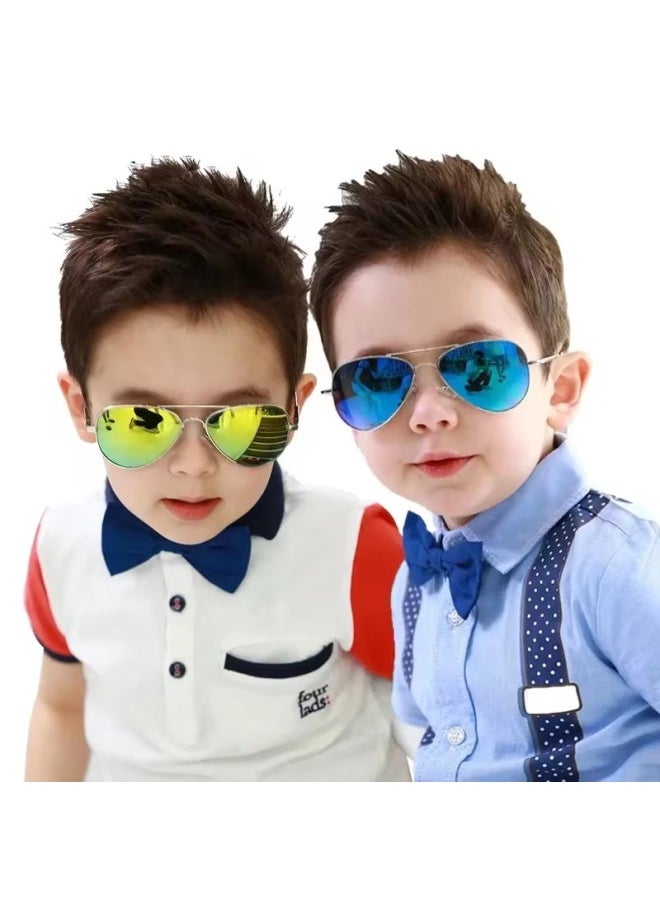 Generic - Kids Sunglasses UV400 Brand Designer New Trend Children Sun Glasses Luxury Shades Baby Boys Girls Eyewear Gafas De Sol-Lenses Color:rainbow - Image 1