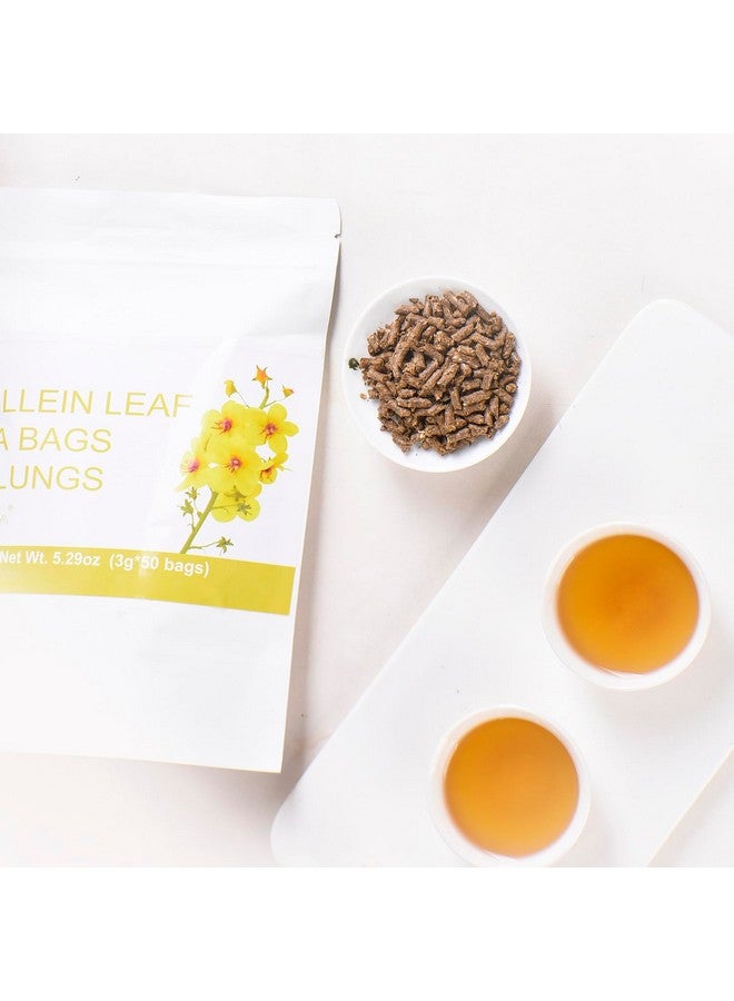 Generic 50 Bags Mullein Leaf Tea Bags for Lungs Cleanse Detox, Natural Dried Herbal Mullen Mullin Leaf Tea Lung Health for Breathe Easy, Caffein-free, Immune Support  - Image 3