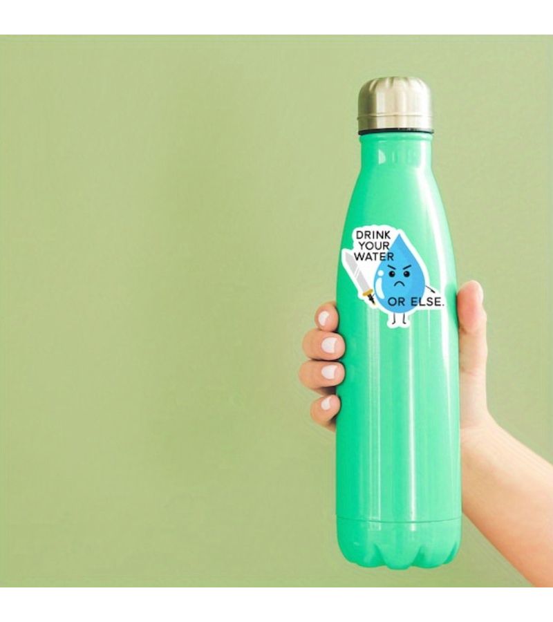Sword Shape Fun Water Reminder Sticker 3 Inch Motivational Glossy Vinyl For Laptop Bottle - Image 4