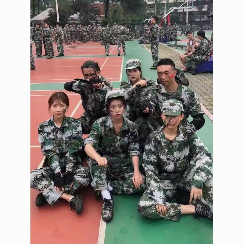Military Training Camouflage Suit Male And Female Students Summer School Clothing Work Clothes Labor Insurance Full Training - Image 5