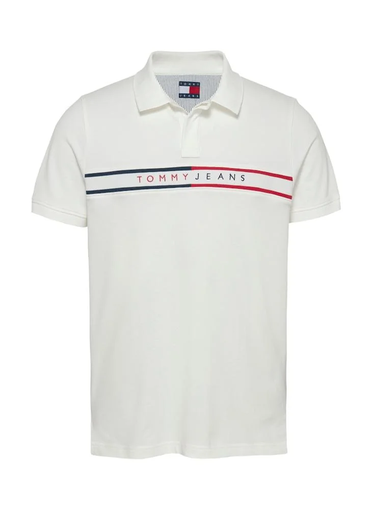 TOMMY JEANS Slim Flag Short Sleeve Polo