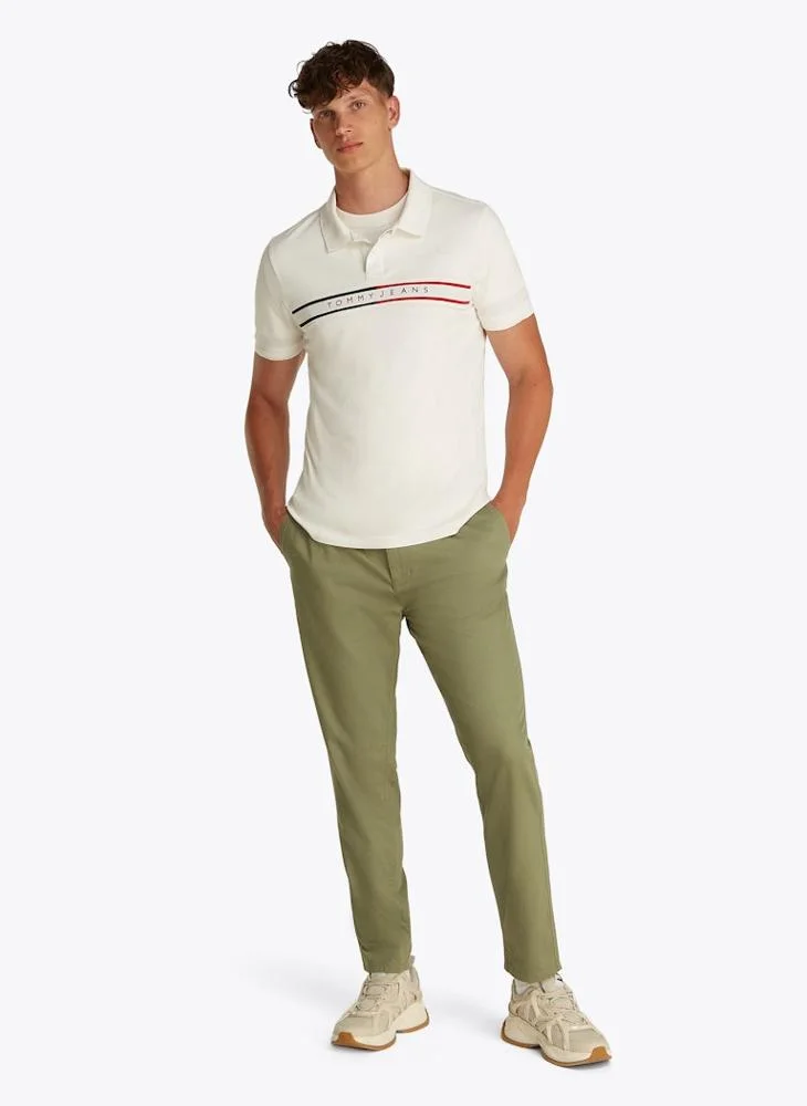 TOMMY JEANS Slim Flag Short Sleeve Polo