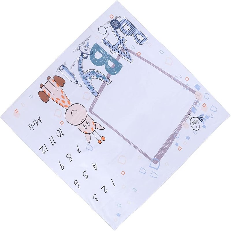 Soft Cotton Cartoon Baby Blanket Large Size for Newborn Photo Props and Memory Keepsake - Image 2
