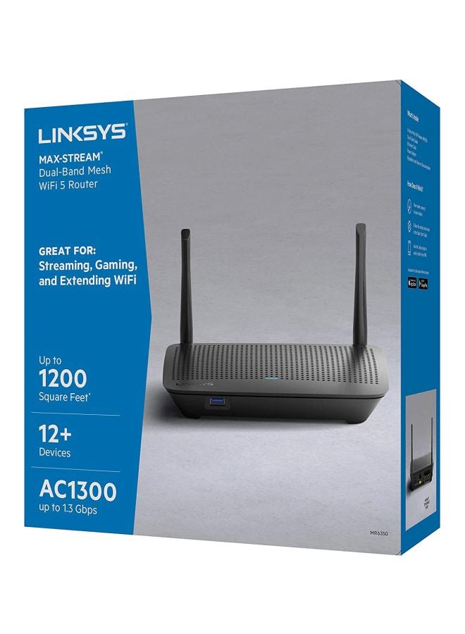 لينكسيس راوتر شبكي ثنائي النطاق AC1300 بنظام واي فاي 5 طراز MR6350 أسود - Image 3