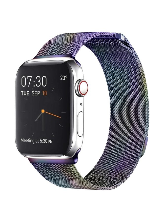 Generic - Replacement Strap Milanese Loop Magnetic Stainless Steel Watch Band for Apple Watch Series 7 41mm / 6 & SE & 5 & 4 40mm / 3 & 2 & 1 38mm Colour - Image 1