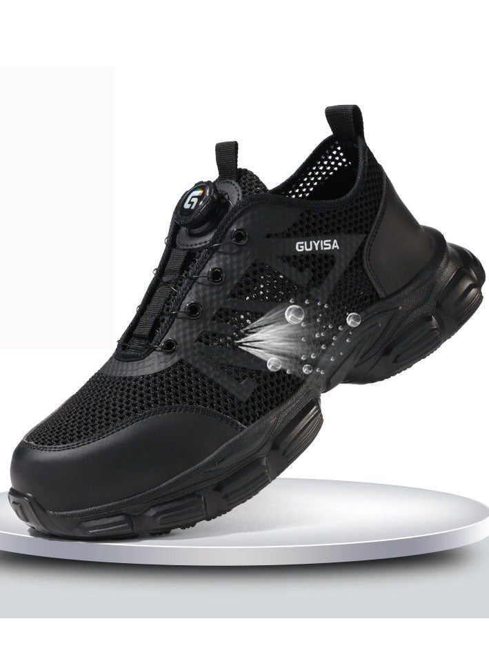 GUYISA Safety Boots Men Work Indestructible Shoes Sneakers Steel Toe Protective Boots Anti-smash Anti-puncture Work Safety Shoes