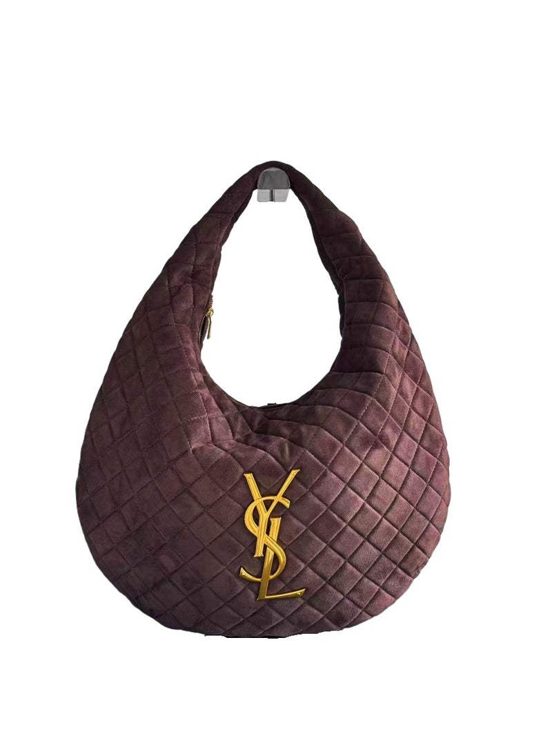Yves Saint Laurent ICARE HOBO EN CUIR SUEDE MATELASS
