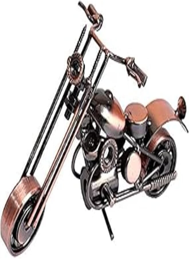 Generic Fashion Motorcycles, Creative Shaping Home Decoration, Iron Craft for Men, Silver 