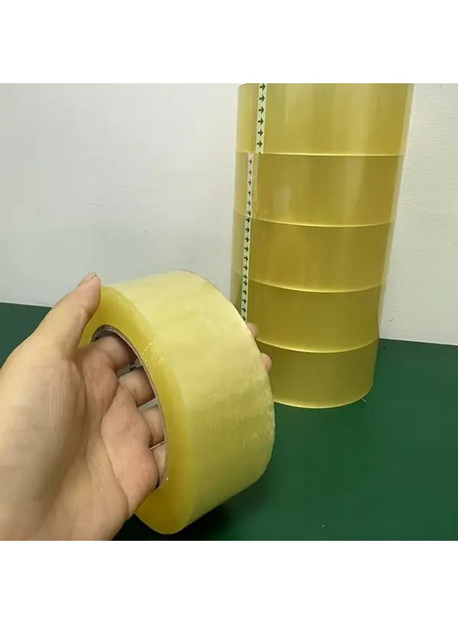 1.73 Inch By 130 Yards Clear Packaging Tape Strong Sealing Adhesive Tape For Office Home School Packing Boxes And Shipping Durable Ppc Material - Image 3
