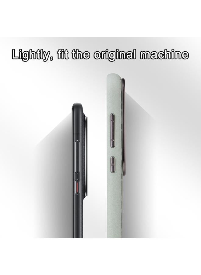 زبون جراب هاتف Huawei Pura 70 من الجلد العادي مطبوع عليه شعار التبريد - Image 4