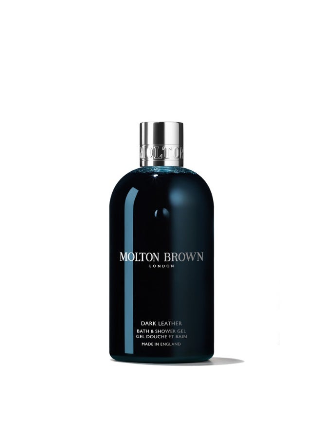 MOLTON BROWN Dark Leather Bath & Shower Gel 300ml - Image 1