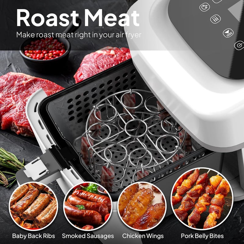 Maxracy Stackable Egg Steamer Rack Trivet 9 holes with Heat Resistant Handles for Instant Pot Accessories Stainless Steel Egg Assit fits 6qt 8qt Pressure Cooker(9 Holes Handle Set) - Image 3