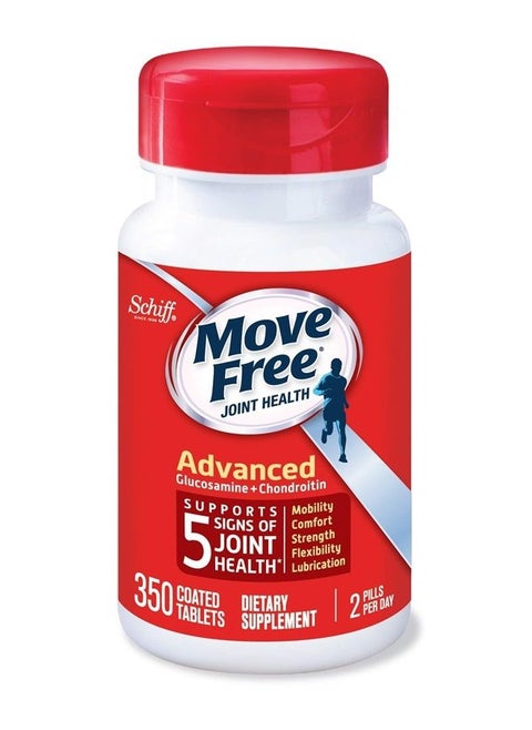 Glucosamine 1500mg (per serving) & Chondroitin - Move Free Advanced Joint Support Tablets (350 Count In A Bottle), For Joint Health, Supports Mobility, Flexibility, Strength, Lubrication and Comfort