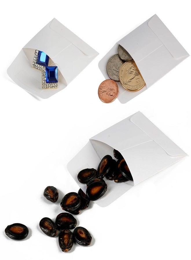 Jsfelye Tiny Coin Envelopes - Self Seal 140-Count Mini Envelopes, Bulk Tiny Envelope Pockets for Seeds, white, 2 x 2Inches - Image 3