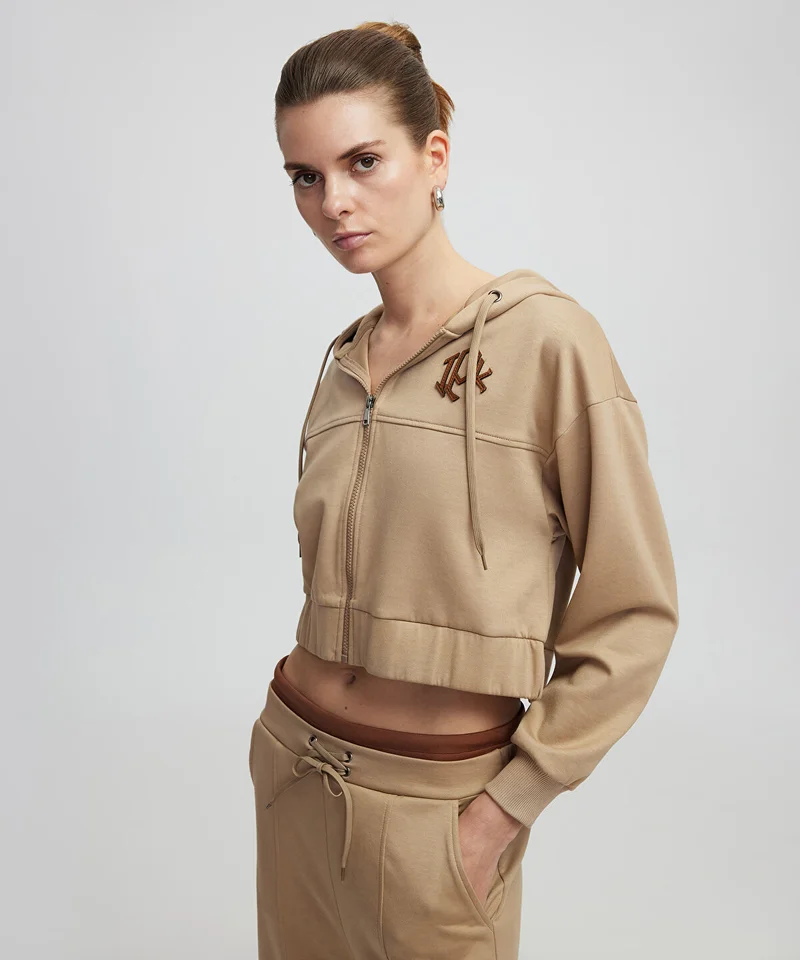 ابيكول Sweatshirt With Monogram Applique