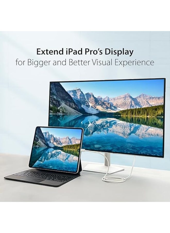 USB Type-C to DisplayPort Cable - 4K High-Definition Adapter - Strong, Durable & Practical for Monitor and Projector - Image 3