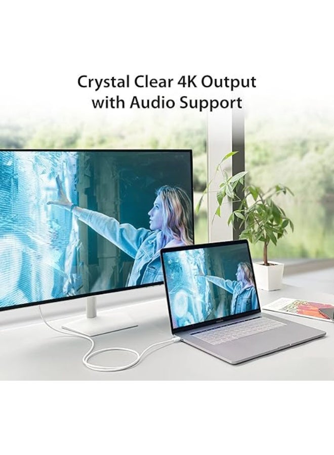 USB Type-C to DisplayPort Cable - 4K High-Definition Adapter - Strong, Durable & Practical for Monitor and Projector - Image 1