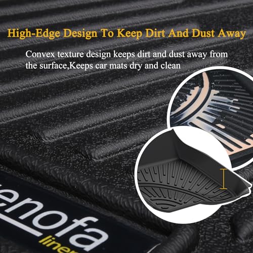 Jenofa-for Jeep Grand Cherokee 2022-2025 Floor Mat Cargo Mat All Weather Floor Mats Set Car Mat for Grand Cherokee (Include 4xe NOT for L or WK) Automotive Full Set Accessories 2025 - Image 5