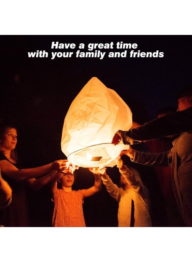 Sky Lantern with Candle – Red Flying Wish Balloon for Decorations & Special Occasions - Image 5