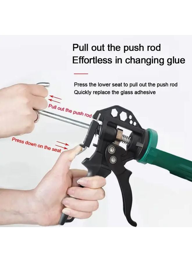 1PC Green Handle Rotating Glass Glue Gun Manual Dispensing For DIY Home Improvement - Image 4