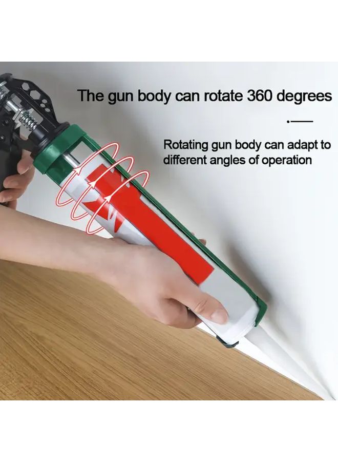 1PC Green Handle Rotating Glass Glue Gun Manual Dispensing For DIY Home Improvement - Image 5