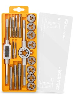 Hi-Spec 20-Pc Metric Tap & Die Set - The Die and Tap Hero for Every DIY Enthusiast, Handyman and Tradesman, Complete with Essential Wrench Tool Set, All Neatly Organized in a Compact Case  - Image 1
