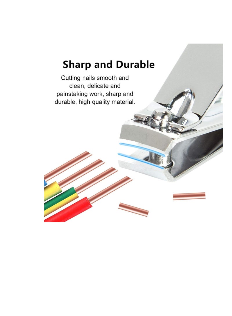 Zikra Manicure Set Men Women Nail Clipper Set 8in1 Stainless Steel Toe Finger Nail Clipper Personal Care Tools with Portable Travel Case Pedicure Tools Grooming Kit Gifts for Men Women Wife Family Friend - Image 5