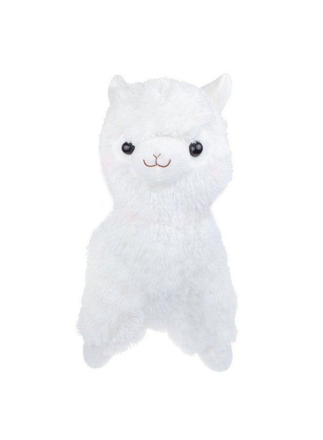 Tollion TOLLION Cuddly White Alpaca Llama Lamb Toy -7" Stuffed Animal Cushion Plush Doll Valentine Gift New Baby Gift Graduate Gift Lovers Anniversary Fiesta Gift for Girlfriend Children Friends  - Image 3