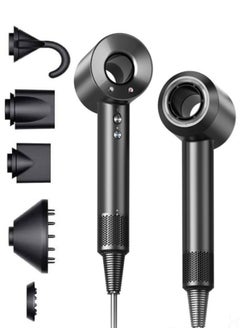 Changli Professional Brushless, Portable Blow Dryer Fast Drying for Salon Look 1600W, 3 Speed,4 Heat Settings with 5 Magnetic attachments for Quick Drying and efficient Styling  - Image 1