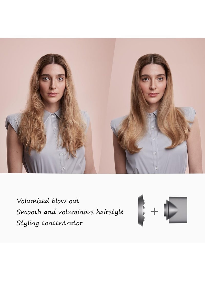 Changli - Professional Brushless, Portable Blow Dryer Fast Drying for Salon Look 1600W, 3 Speed,4 Heat Settings with 5 Magnetic attachments for Quick Drying and efficient Styling - Image 1