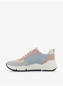 SJ Women's Colourblock Sneakers with Lace-Up Closure  - Image 3