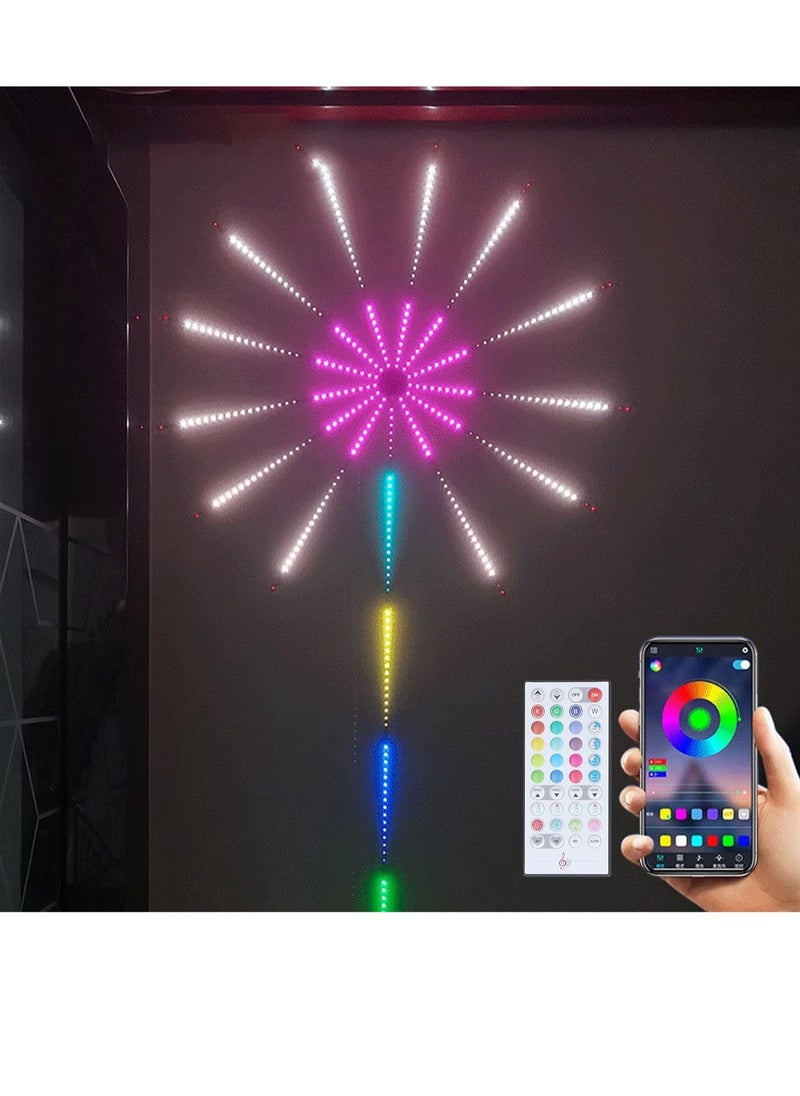 Generic - Smart Strip USB Powered Firework Led Lights For Bedroom With Launch Burst Effect Remote App Control - Image 1