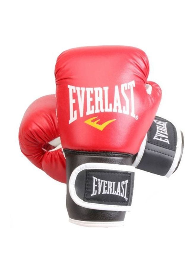 EVERLAST زوج من قفازات الملاكمة الاحترافية كاملة الأصابع أبيض/أحمر/أسود