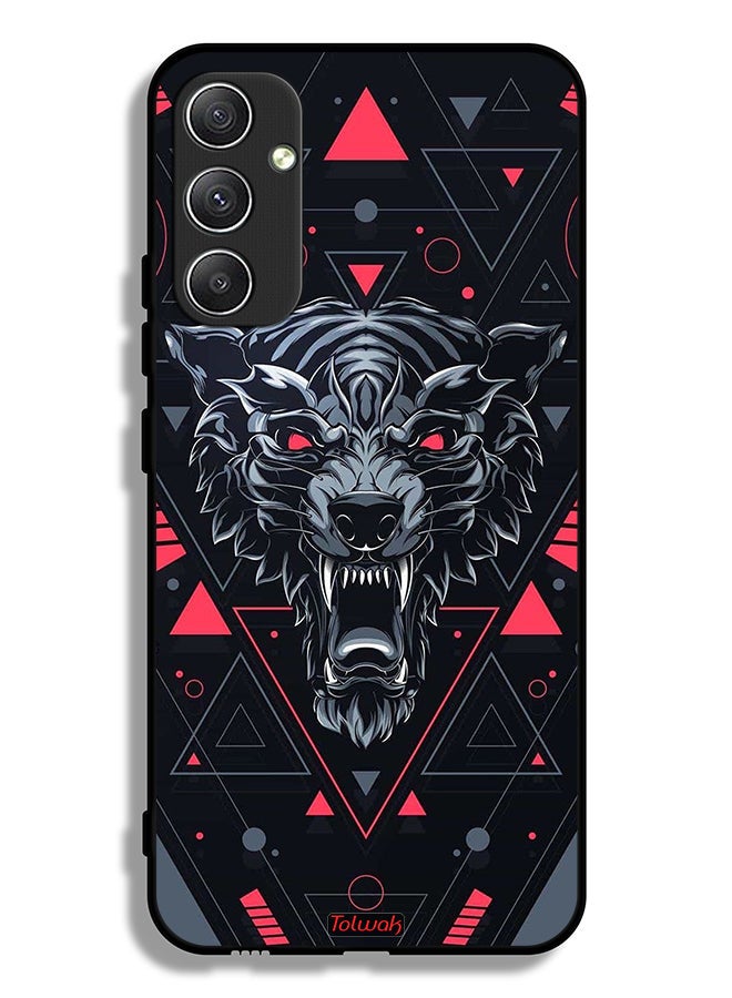 Tolwak Samsung Galaxy A34 5G Protective Case Cover Scrolling Wolf - Image 1