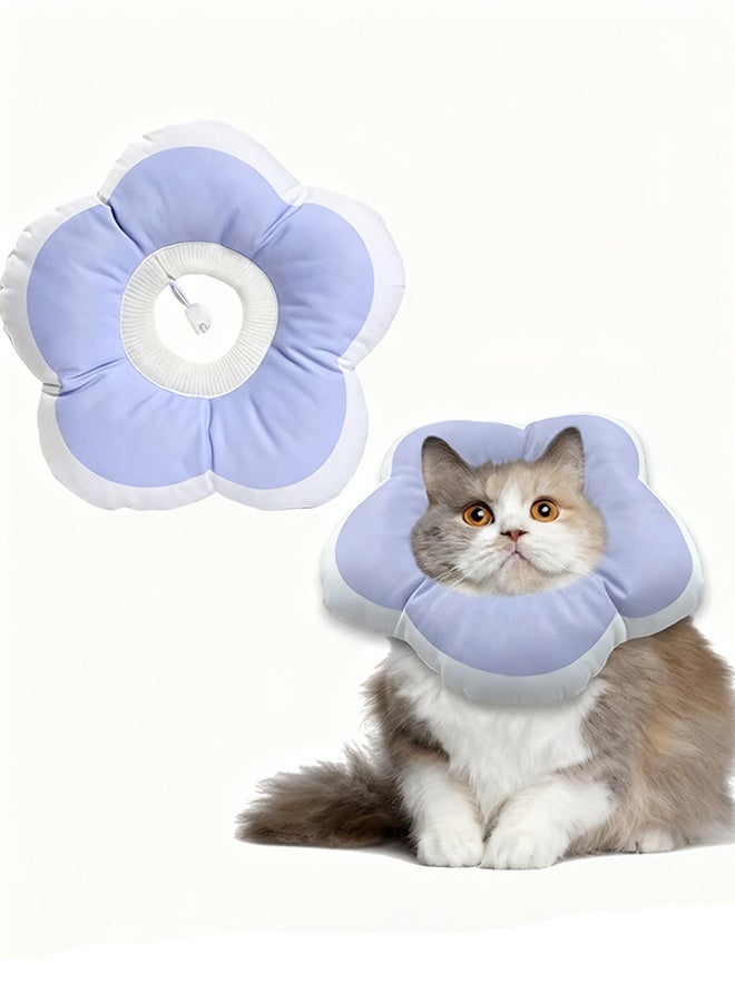 Happy D Cat Cone Collar Waterproof and Soft Cone Collars for Cat Wound Healing Protective Cone After Surgery Elizabethan Collars for Kitten Pets S - Image 1