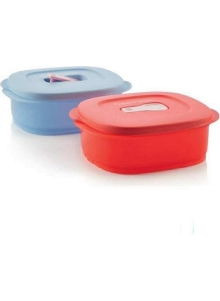 Tupperware Micro Bowl 2-Piece Microwave Oven Heating Nutrition Container Hsgl  - Image 5