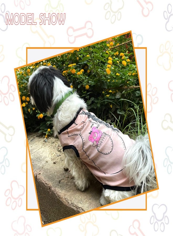Lulala Polyester Cute Puppy Shirts - Soft Summer Pet Dog & Cat Clothing (Pink, 18 INCH) - Image 5