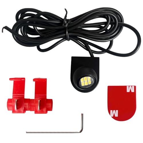 LUYED 1200 Lumens Super Bright 3020 6-EX LED Auxiliary Back Up Camera Parking Reverse Light System.Patent Enhances Night Performance LED Tail Light Camera Illumination 6500K White for Car Automotive - Image 3