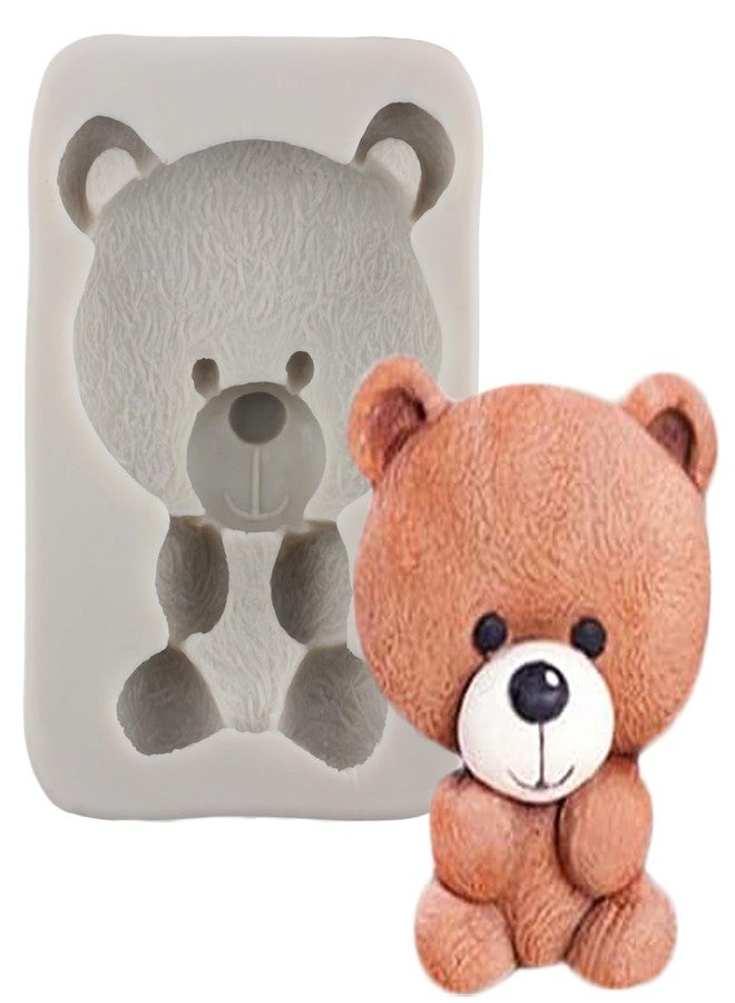 MINFEIDMS Teddy Bear Fondant Silicone Molds Bear Silicone Molds For Cake Decoration Cupcake Topper Candy Chocolate Gum Paste Polymer Clay - Image 1